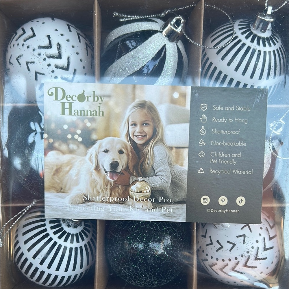 Decor by Hannah Shatterproof Ornaments Set